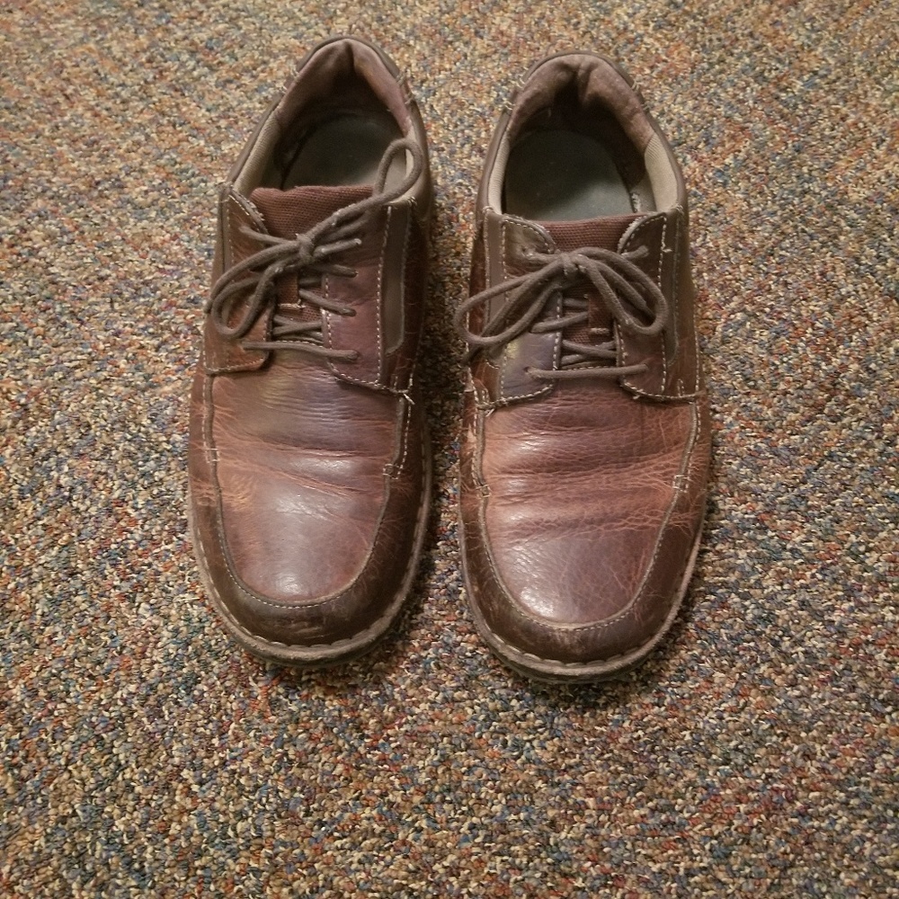 Clarks Brown Dress Casual Shoes Mens Size 10.5